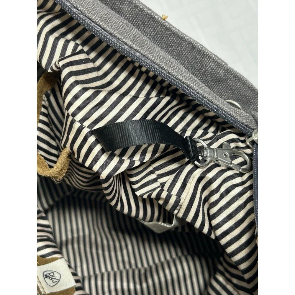NEAR NU! Travelon Heritage Gray Large Tote Totebag Bag RFID Anti-Theft Crossbody